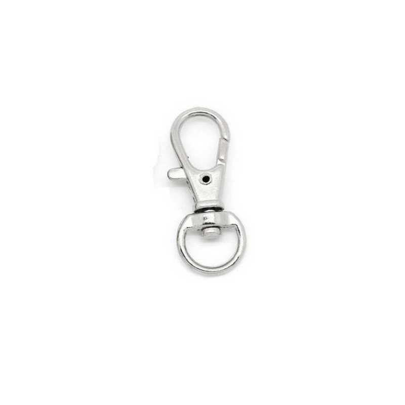 1 anneau attache porte clés mousqueton - La petite boutique à Clic