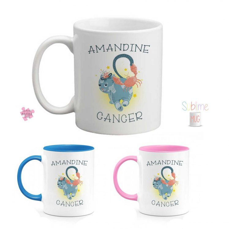 mug personnalisé signe astrologique cancer