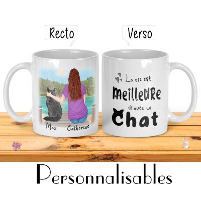 tasse personnalisable chat