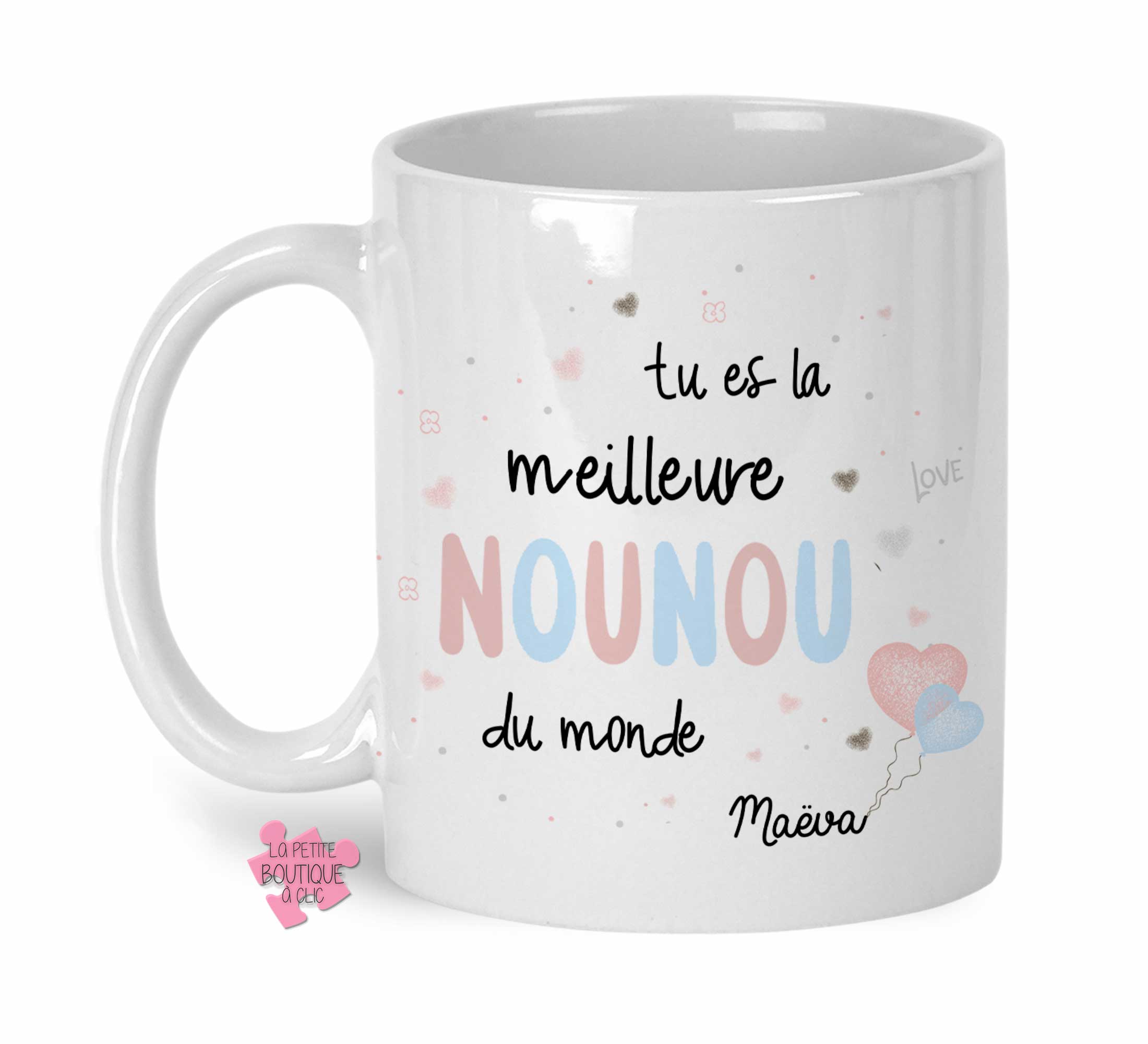 Mug Nounou personnalisable - La petite boutique à Clic